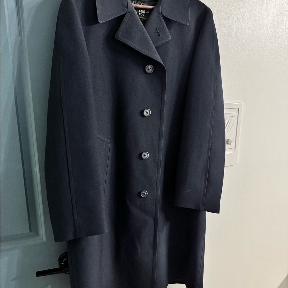 Men’s London Fog Trench Coat Navy